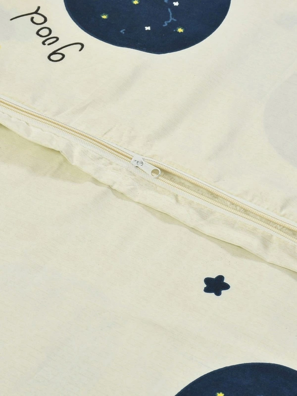 MORADO Glace Cotton Single Bed Size Quilt Cover / Duvet Cover / Rajai Cover / Blanket Cover with Zipper (60x90 Inches) - Multicolor