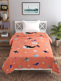 MORADO Glace Cotton Single Bed Size Quilt Cover / Duvet Cover / Rajai Cover / Blanket Cover with Zipper (60x90 Inches) - Pink