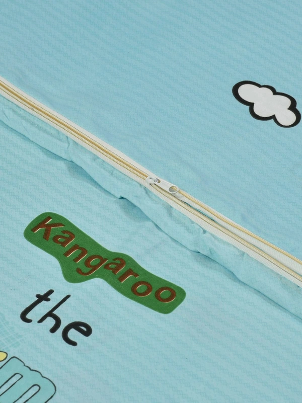 MORADO Glace Cotton Single Bed Size Quilt Cover / Duvet Cover / Rajai Cover / Blanket Cover with Zipper (60x90 Inches) - Yellow