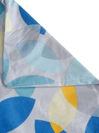 MORADO Glace Cotton Single Bed Size Quilt Cover / Duvet Cover / Rajai Cover / Blanket Cover with Zipper (60x90 Inches) - Blue