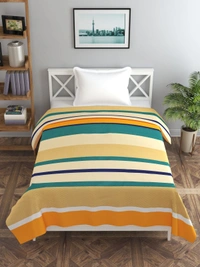 MORADO Glace Cotton Single Bed Size Quilt Cover / Duvet Cover / Rajai Cover / Blanket Cover with Zipper (60x90 Inches) - Multicolor