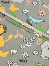 MORADO Glace Cotton Single Bed Size Quilt Cover / Duvet Cover / Rajai Cover / Blanket Cover with Zipper (60x90 Inches) - Brown