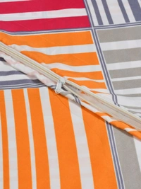 MORADO Glace Cotton Single Bed Size Quilt Cover / Duvet Cover / Rajai Cover / Blanket Cover with Zipper (60x90 Inches) - Multicolor