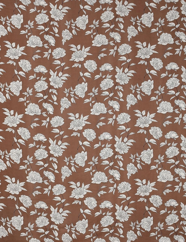 MORADO Glace Cotton Double Bed Quilt Cover / Duvet Cover / Rajai Cover / Blanket Cover With Zipper (90x100 Inches) - 90x100 Inches, Coffee