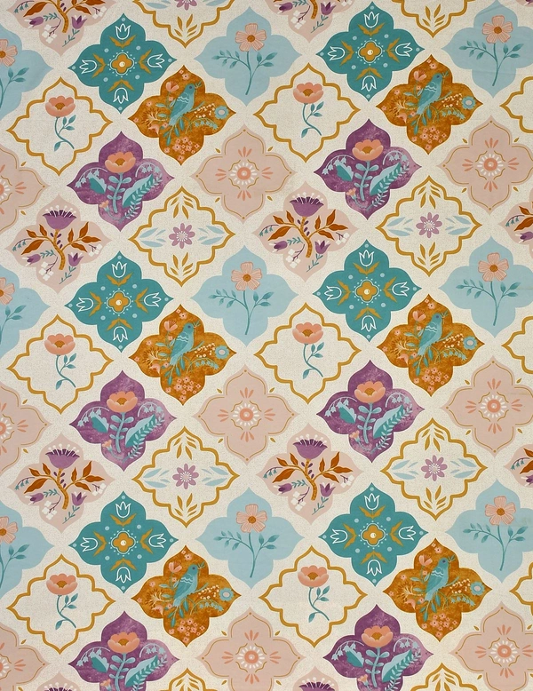 MORADO Premium Glace Cotton Single Bedsheet With 1 King Size Pillow Cover (60x90 Inches) - 36x72x8 Inches