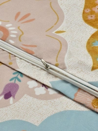 MORADO Glace Cotton Double Bed Quilt Cover / Duvet Cover / Rajai Cover / Blanket Cover With Zipper (90x100 Inches) - 90x100 Inches, Purple