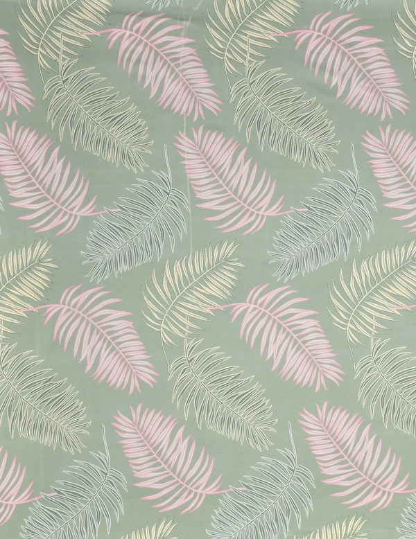 MORADO Glace Cotton Double Bed Quilt Cover / Duvet Cover / Rajai Cover / Blanket Cover With Zipper (90x100 Inches) - 90x100 Inches, Green