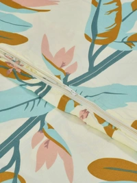 MORADO Glace Cotton Single Bed Size Quilt Cover / Duvet Cover / Rajai Cover / Blanket Cover with Zipper (60x90 Inches) - Green