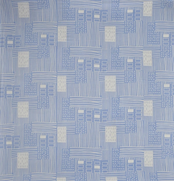 MORADO Glace Cotton Single / Duvet Cover / Rajai Cover / Blanket Cover with Zipper (60x90 Inches, Blue Cream) - Blue