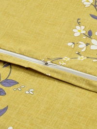 MORADO Glace Cotton Double Bed Quilt Cover / Duvet Cover / Rajai Cover / Blanket Cover with Zipper (90x100 Inches) - Green