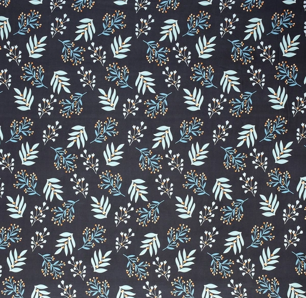 MORADO Glace Cotton Double Bed Quilt Cover / Duvet Cover / Rajai Cover / Blanket Cover with Zipper (90x100 Inches) - Blue