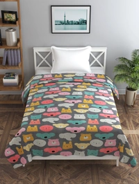 MORADO Glace Cotton Single / Duvet Cover / Rajai Cover / Blanket Cover with Zipper (60x90 Inches, MultiColor) - 60x90 Inches, Mutlicolor