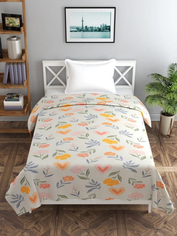 MORADO Glace Cotton Single / Duvet Cover / Rajai Cover / Blanket Cover with Zipper (60x90 Inches, Light. Blue) - 60x90 Inches, Mutlicolor