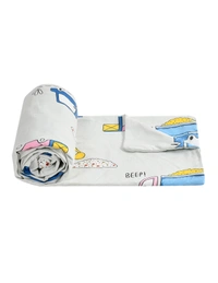 MORADO Glace Cotton Double / Duvet Cover / Rajai Cover / Blanket Cover with Zipper (90x100 Inches, Offwhite) - 90x100 Inches, Offwhite