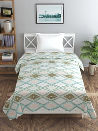 MORADO Glace Cotton Single / Duvet Cover / Rajai Cover / Blanket Cover with Zipper (60x90 Inches, Light Blue) - 60x90 Inches, Blue