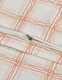 MORADO Glace Cotton Single Duvet Cover/Rajai Cover/Blanket Cover with Zipper (60x90 Inch, Brown Net) - 60x90 Inches, Brown