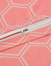 MORADO Glace Cotton Single Duvet Cover/Rajai Cover/Blanket Cover with Zipper (60x90 Inch, Carrot) - 60x90 Inches, Carrot