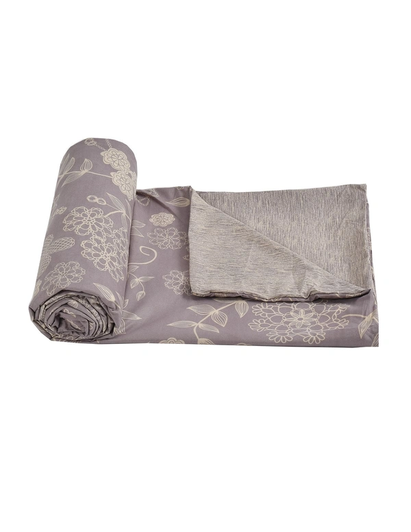 MORADO Glace Cotton Single Duvet Cover/Rajai Cover/Blanket Cover with Zipper(60x90 Inch, Mauve) - 60x90 Inches, Mauve