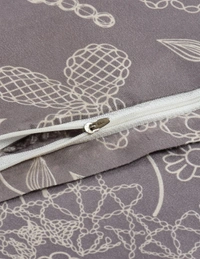 MORADO Glace Cotton Single Duvet Cover/Rajai Cover/Blanket Cover with Zipper (60x90 Inch, Mauve) - 60x90 Inches, Mauve