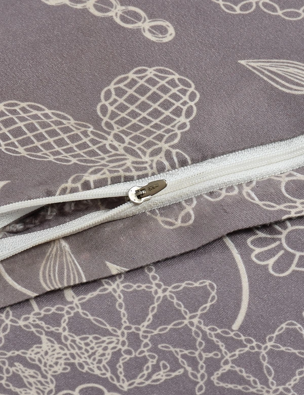 MORADO Glace Cotton Single Duvet Cover/Rajai Cover/Blanket Cover with Zipper (60x90 Inch, Mauve) - 60x90 Inches, Mauve