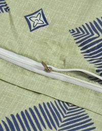 MORADO Glace Cotton Single Duvet Cover/Rajai Cover/Blanket Cover with Zipper (60x90 Inch, Dark Green) - 60x90 Inches, Green