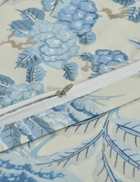 MORADO Glace Cotton Single Duvet Cover/Rajai Cover/Blanket Cover with Zipper (60x90 Inch, Sky Blue) - 60x90 Inches, Blue