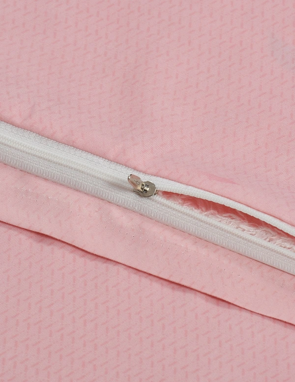MORADO Glace Cotton Single Duvet Cover/Rajai Cover/Blanket Cover with Zipper (60x90 Inch, Light Pink) - 60x90 Inches, Pink