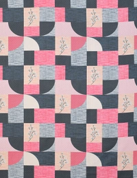 MORADO Premium Cotton Casement Elastic Fitted Double Bedsheet with 2 Pillow Covers (72x78x8 Inches) - Pink