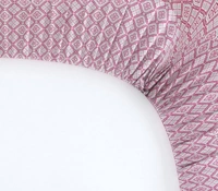 MORADO Premium Casement CottonElastic Fitted Single Bedsheet with 1 Pillow Cover (36x72x8 Inches) - Pink