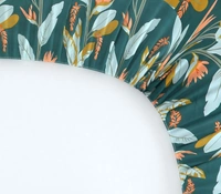 MORADO Premium Glace Cotton Elastic Fitted Single Bedsheet with 1 Pillow Cover (36x72x8 Inches) - Green