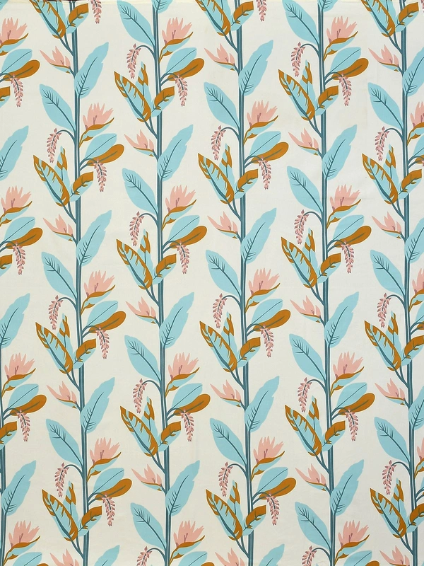 MORADO Premium Glace Cotton Single Bedsheet with 1 King Size Pillow Cover (60x90 Inches) - Green