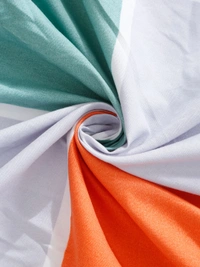 MORADO Premium Glace Cotton Single Bedsheet with 1 King Size Pillow Cover (60x90 Inches) - Multicolor