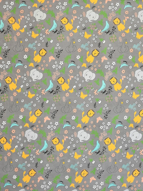 MORADO Premium Glace Cotton Double Bedsheet with 2 King Size Pillow Covers (90x100 Inches) - Multicolor