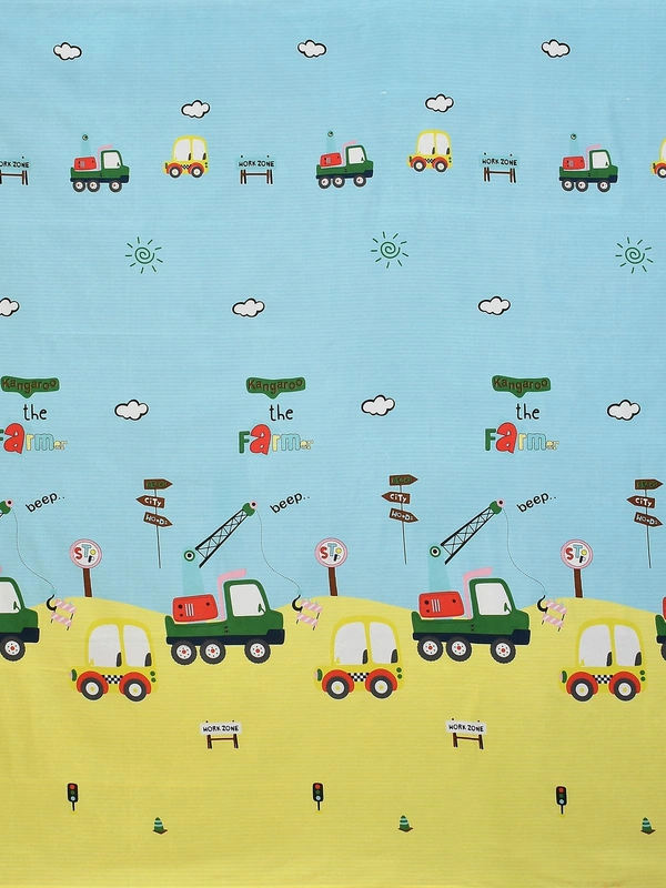 MORADO Premium Glace Cotton Single Bedsheet with 1 King Size Pillow Cover (60x90 Inches) - Yellow