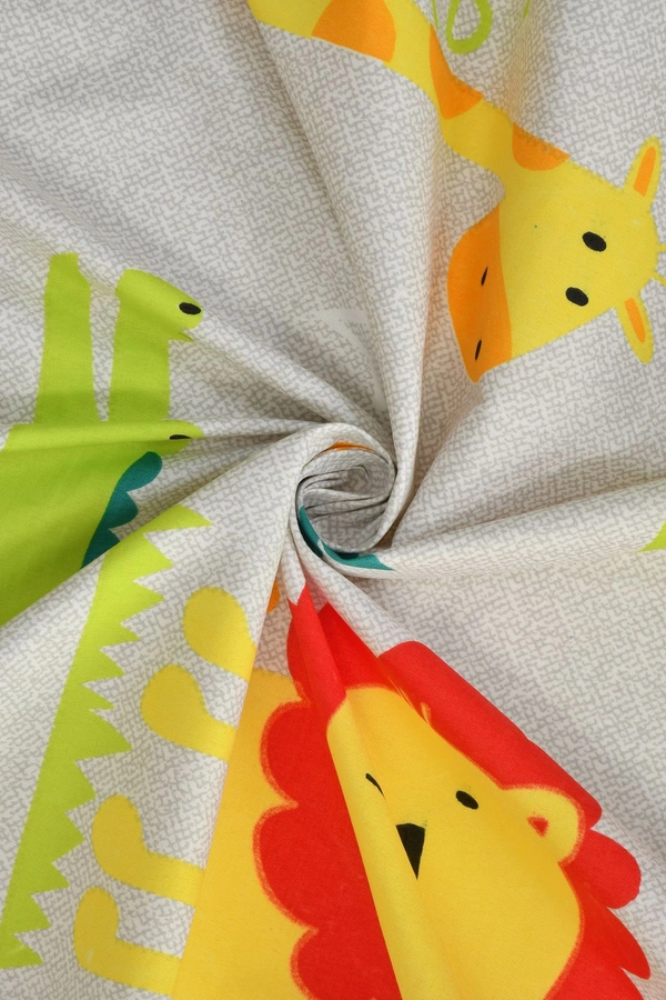 MORADO Premium Glace Cotton Single Bedsheet with 1 King Size Pillow Cover (60x90 Inches) - Offwhite