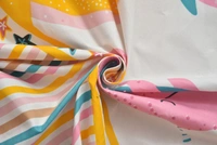 MORADO Premium Glace Cotton Single Bedsheet with 1 King Size Pillow Cover (60x90 Inches) - Offwhite