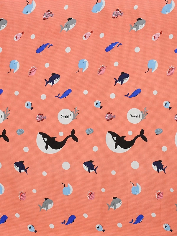 MORADO Premium Glace Cotton Single Bedsheet with 1 King Size Pillow Cover (60x90 Inches) - Pink