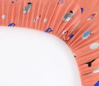 MORADO Premium Glace Cotton Elastic Fitted Single Bedsheet with 1 Pillow Cover (36x72x8 Inches) - Pink