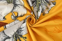 MORADO Premium Glace Cotton Single Bedsheet with 1 King Size Pillow Cover (60x90 Inches) - Mustard