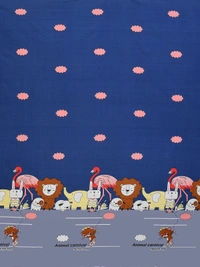 MORADO Premium Glace Cotton Elastic Fitted Single Bedsheet with 1 Pillow Cover (36x72x8 Inches) - Multicolor