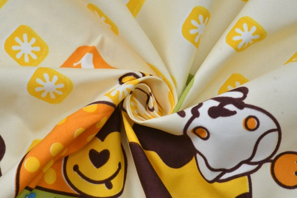 MORADO Premium Glace Cotton Single Bedsheet with 1 King Size Pillow Cover (60x90 Inches) - Yellow