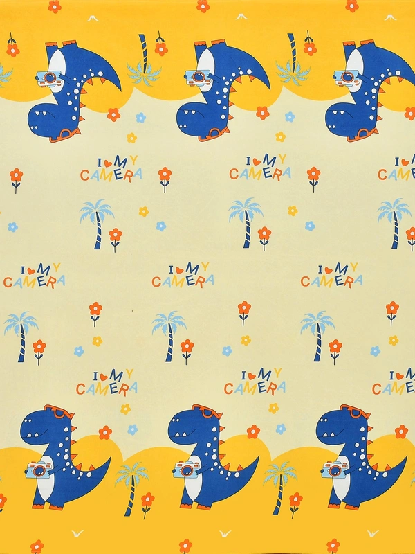 MORADO Premium Glace Cotton Single Bedsheet with 1 King Size Pillow Cover (60x90 Inches) - Yellow