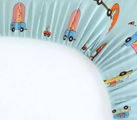 MORADO Premium Glace Cotton Elastic Fitted Single Bedsheet with 1 Pillow Cover (36x72x8 Inches) - Yellow