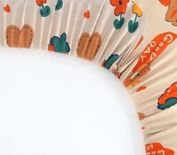 MORADO Premium Glace Cotton Elastic Fitted Single Bedsheet with 1 Pillow Cover (36x72x8 Inches) - Multicolor