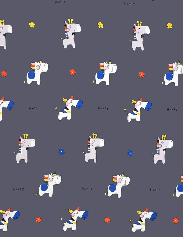 MORADO Premium Glace Cotton Elastic Fitted Single Bedsheet with 1 Pillow Cover (36x72x8 Inches) - Blue