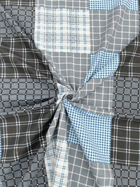 MORADO Premium Cotton Casement Double Bed Bedsheet with 2 Pillow Covers (90x100 Inches) - Grey