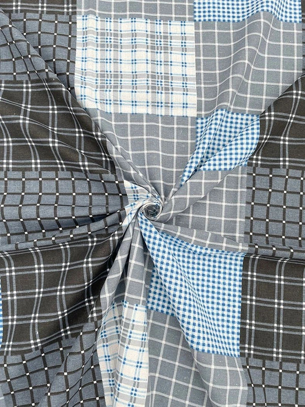 MORADO Premium Cotton Casement Double Bed Bedsheet with 2 Pillow Covers (90x100 Inches) - Grey