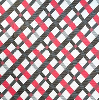 MORADO Premium Cotton Casement Double Bed Bedsheet with 2 Pillow Covers (90x100 Inches) - Red Black