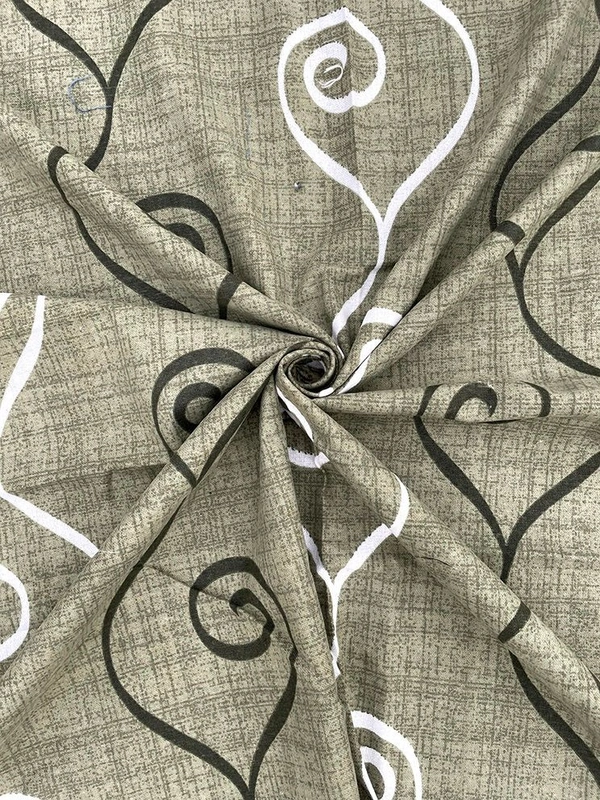 MORADO Premium Cotton Casement Elastic Fitted Double Bedsheet with 2 Pillow Covers (72x78x8 Inches) - Green