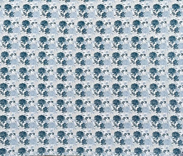 MORADO Premium Cotton Casement Elastic Fitted Double Bedsheet with 2 Pillow Covers (72x78x8 Inches) - White Blue